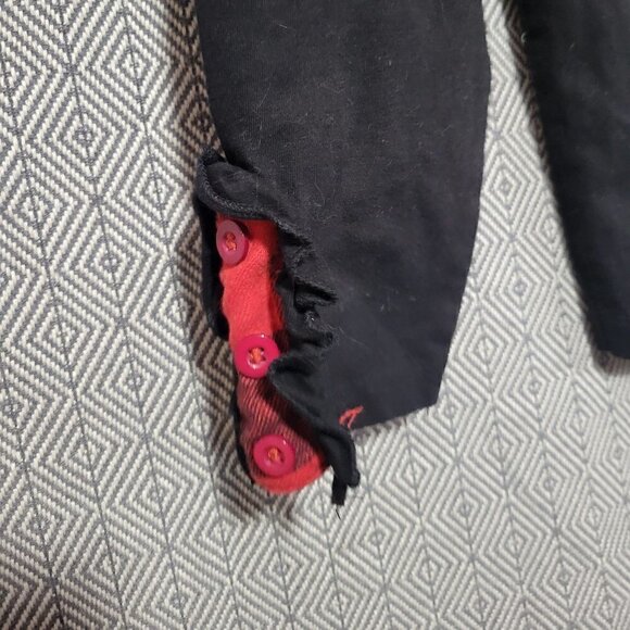 SET Red And Black Checkerboard Lumberjack Overalls Skirt & Leggings SET - Picture 9 of 13